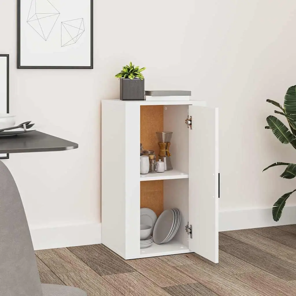 Sideboard Cabinet White Engineered Wood 40x33x70cm