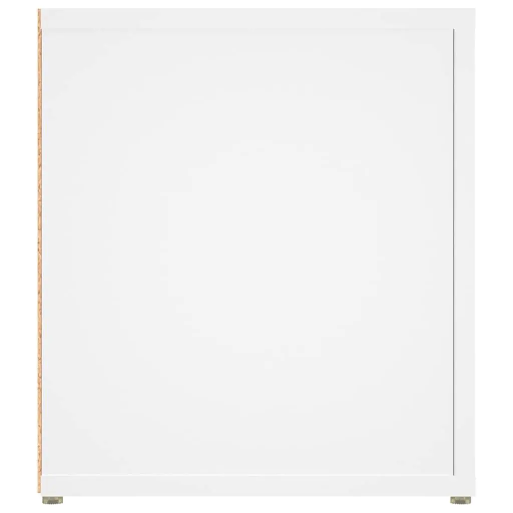Media Storage Unit 2 Piece White Engineered Wood with Doors 80x31.5x36 cm TV Cabinet