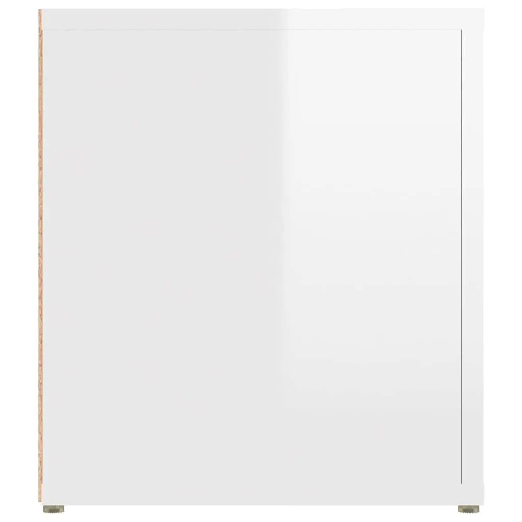 TV Cabinets High Gloss White 80x31.5x36 cm 2 pcs Media Storage Unit