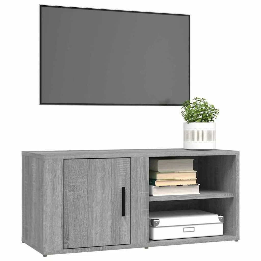 TV Cabinets Grey Sonoma Media Storage Unit 2 pcs 80 x 31.5 x 36 cm