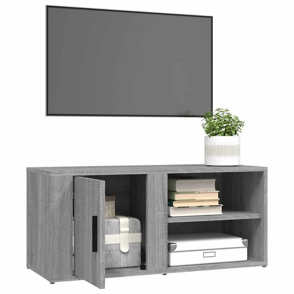 TV Cabinets Grey Sonoma Media Storage Unit 2 pcs 80 x 31.5 x 36 cm