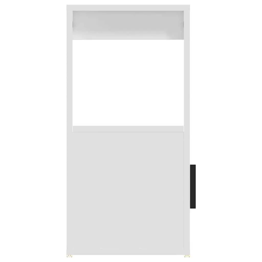 Sideboard White Engineered Wood 80x30x60 cm Storage Cabinet with Shelf Doors