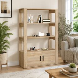 Your New Brown Sideboard with Doors and Shelves