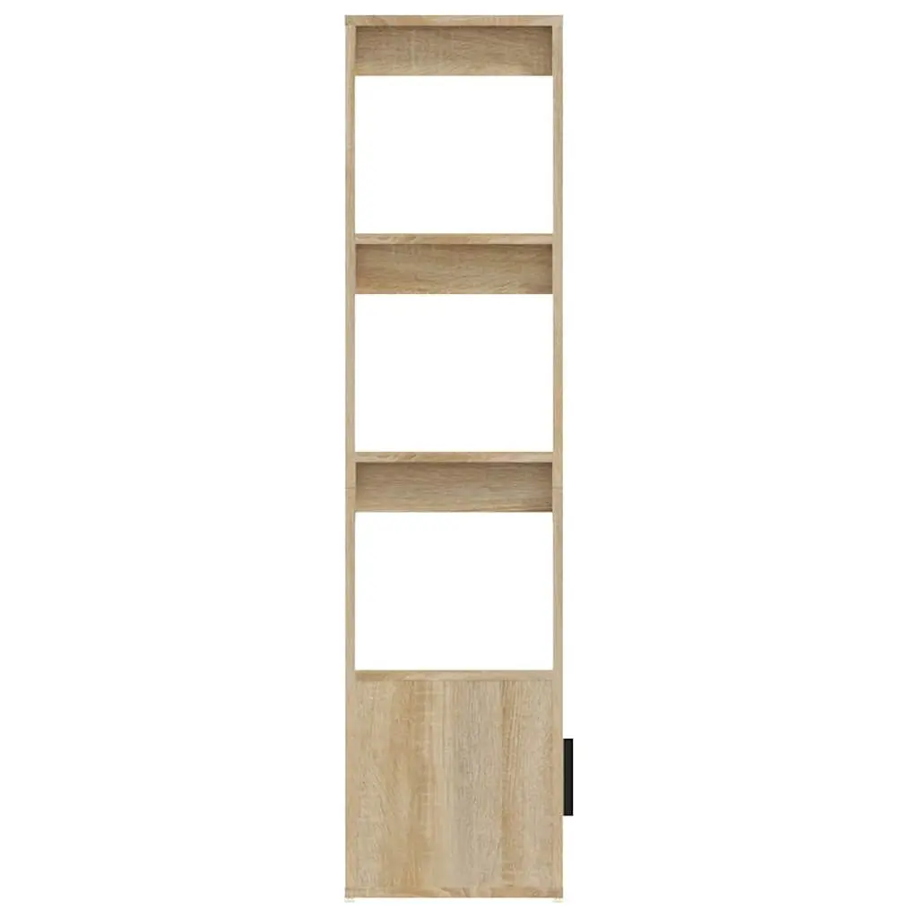 Sideboard Brown Engineered Wood Storage Cabinet with Shelves and Doors 80W x 30D x 119.5H cm