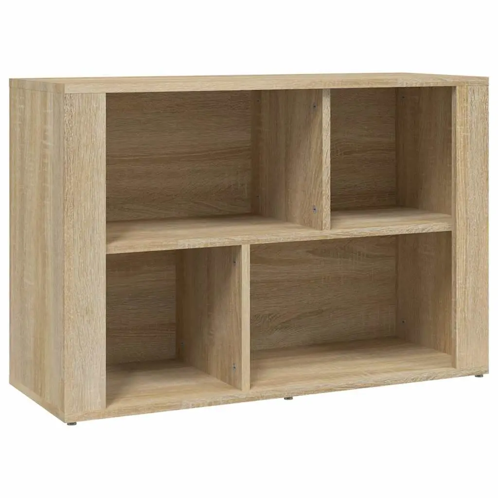 Sideboard Brown Engineered Wood Storage Cabinet with Compartments 80x30x54 cm