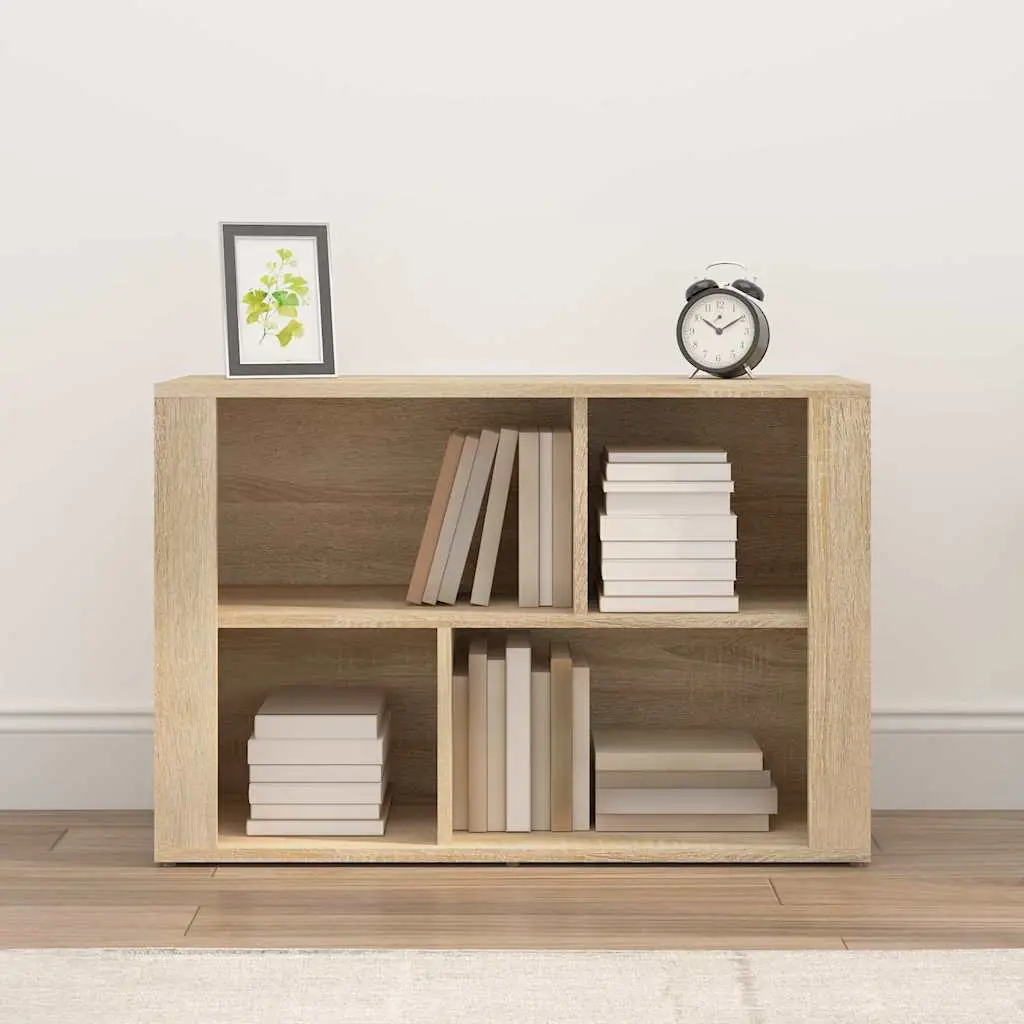 Sideboard Brown Engineered Wood Storage Cabinet with Compartments 80x30x54 cm