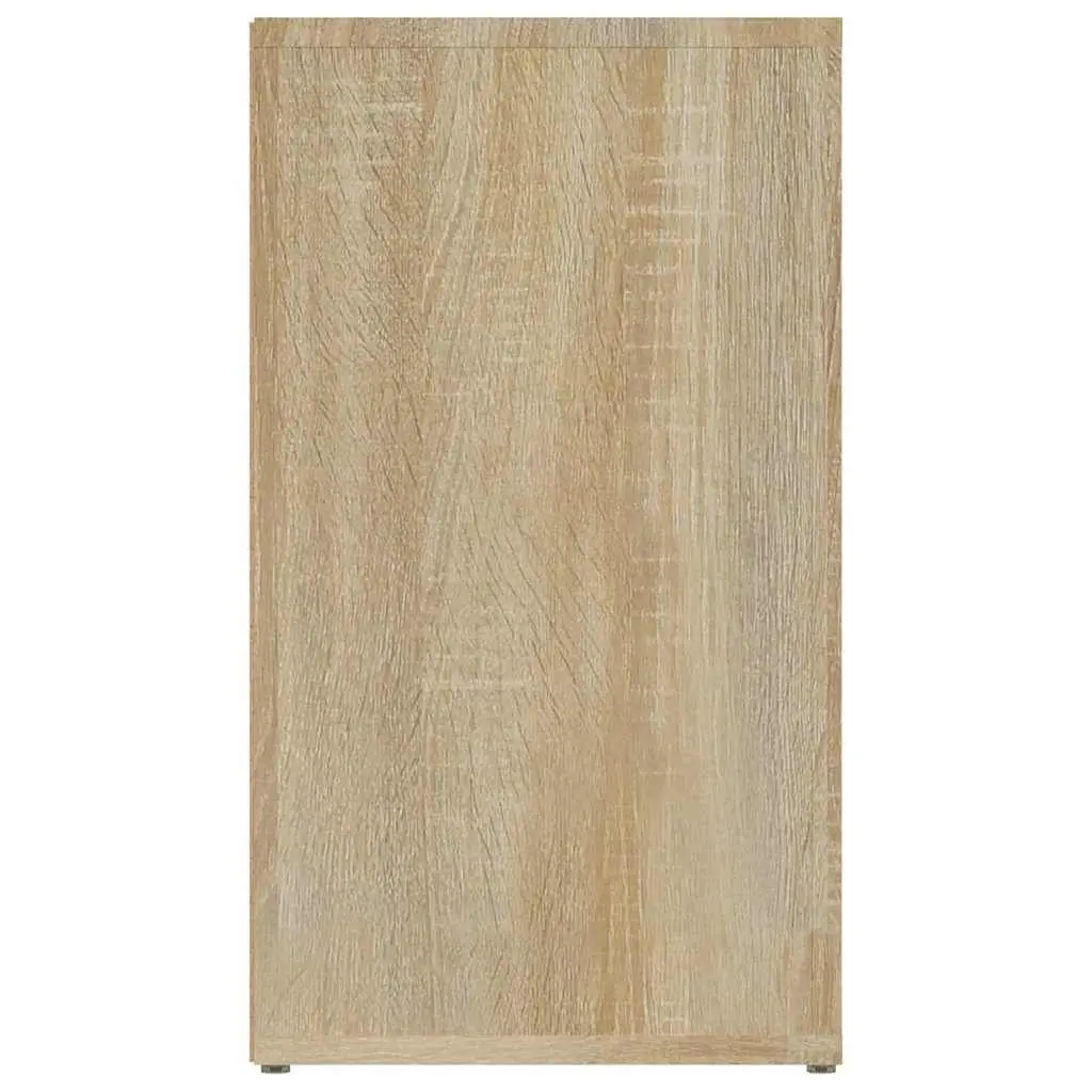 Sideboard Brown Engineered Wood Storage Cabinet with Compartments 80x30x54 cm