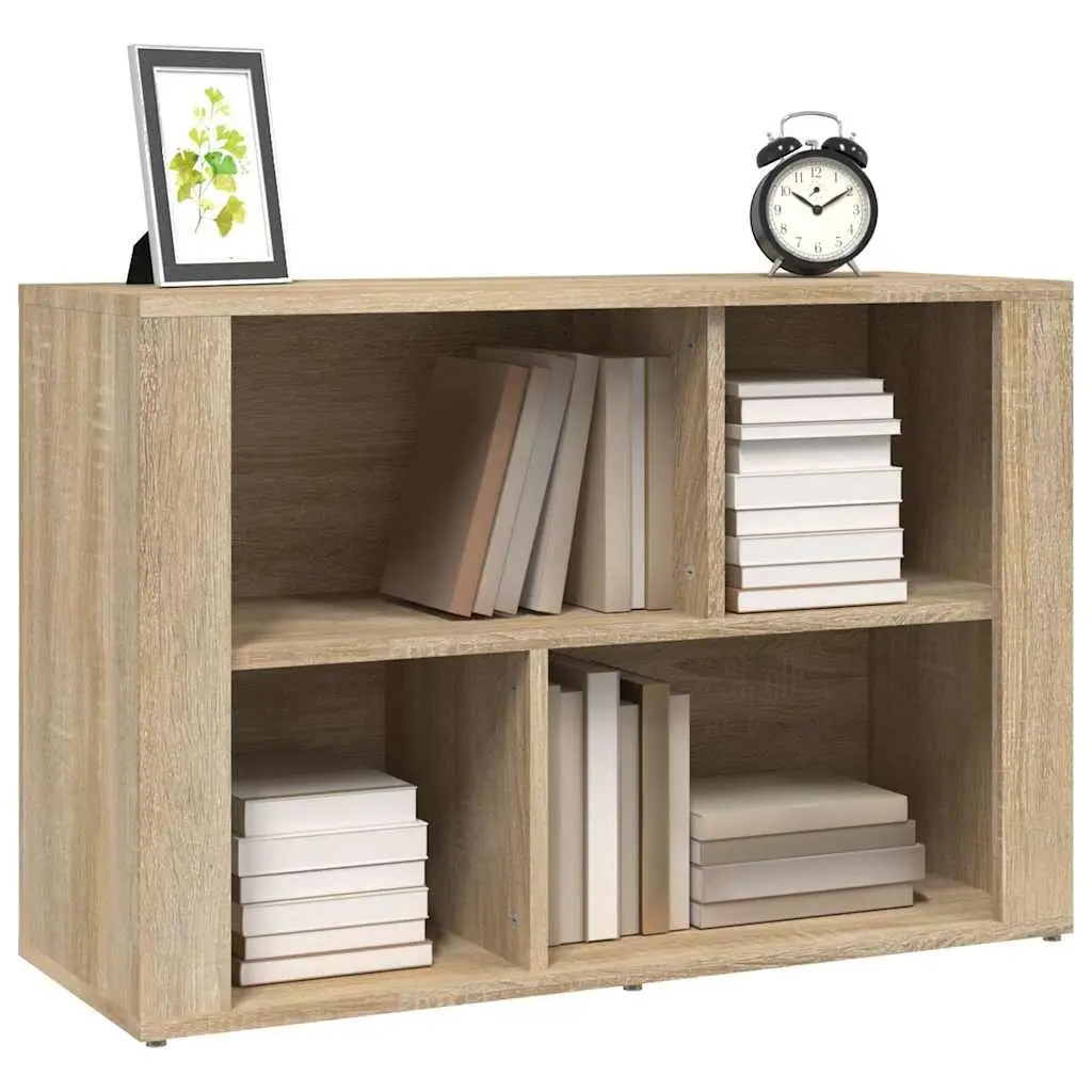 Sideboard Brown Engineered Wood Storage Cabinet with Compartments 80x30x54 cm