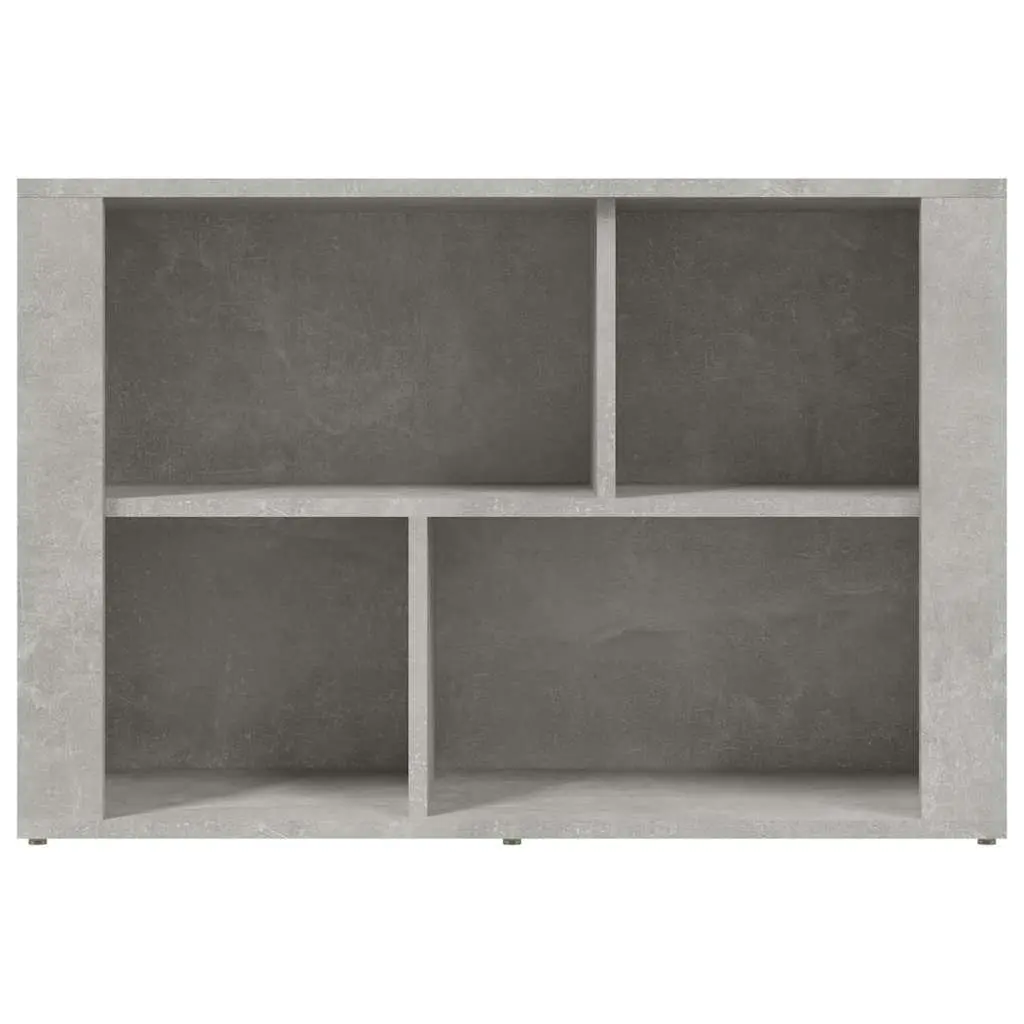 Sideboard Grey Engineered Wood Storage Cabinet Living Room Organizer 80 x 30 x 54 cm