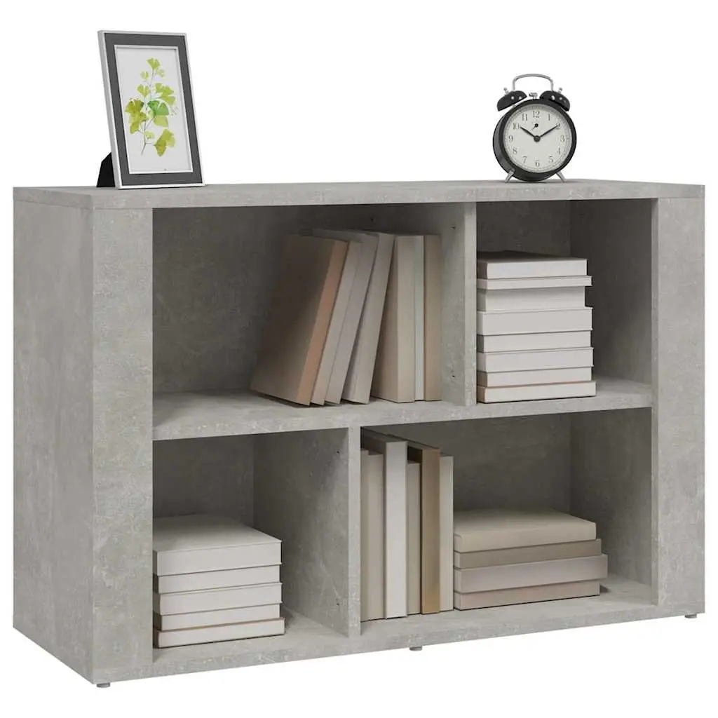 Sideboard Grey Engineered Wood Storage Cabinet Living Room Organizer 80 x 30 x 54 cm