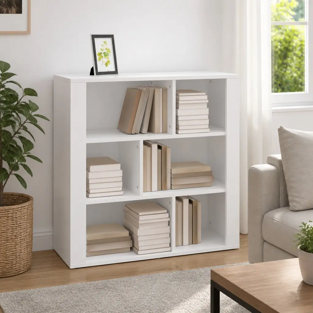 Sideboard White Storage Cabinet 80x30x80 cm Living Room Furniture Engineered