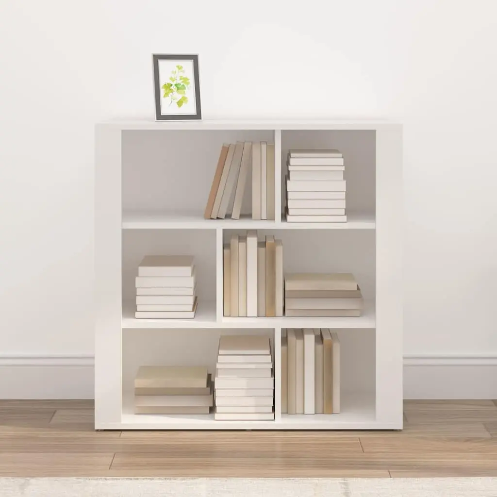 Sideboard White Storage Cabinet 80x30x80 cm Living Room Furniture Engineered