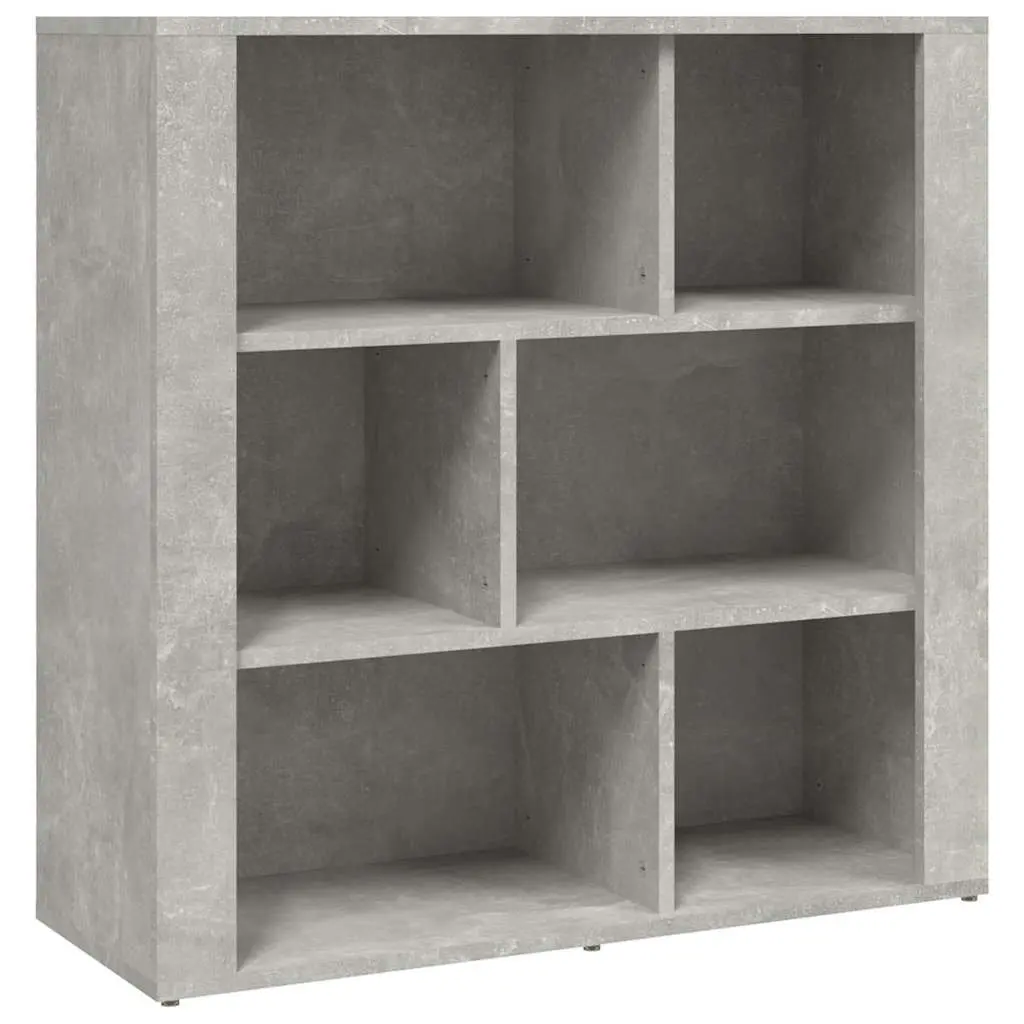 Sideboard Grey Engineered Wood 80x30x80 cm Storage Cabinet Living Room Furniture