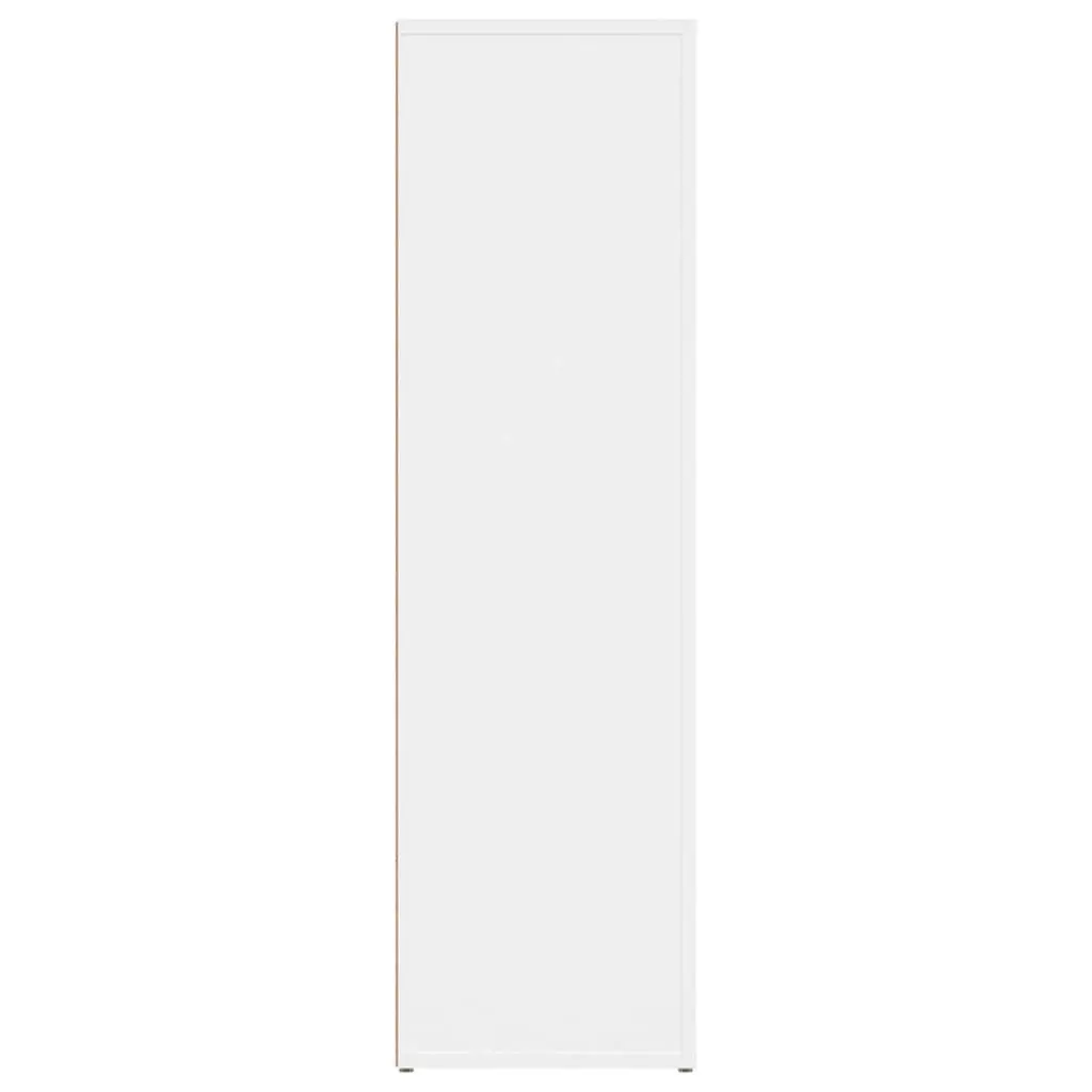 Sideboard White Engineered Wood Compact Storage Cabinet 80 x 30 x 106 cm