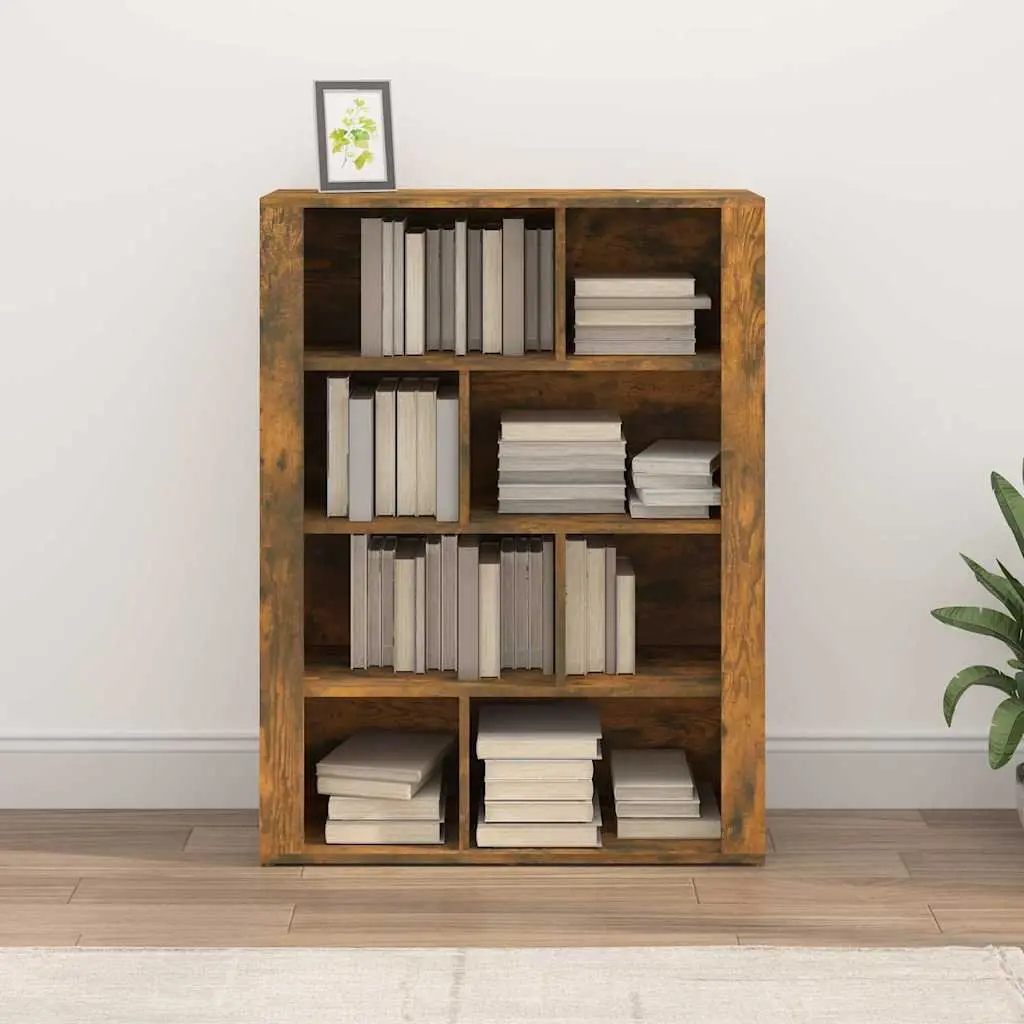 Sideboard Brown Engineered Wood Storage Cabinet with Compartments 80x30x106cm