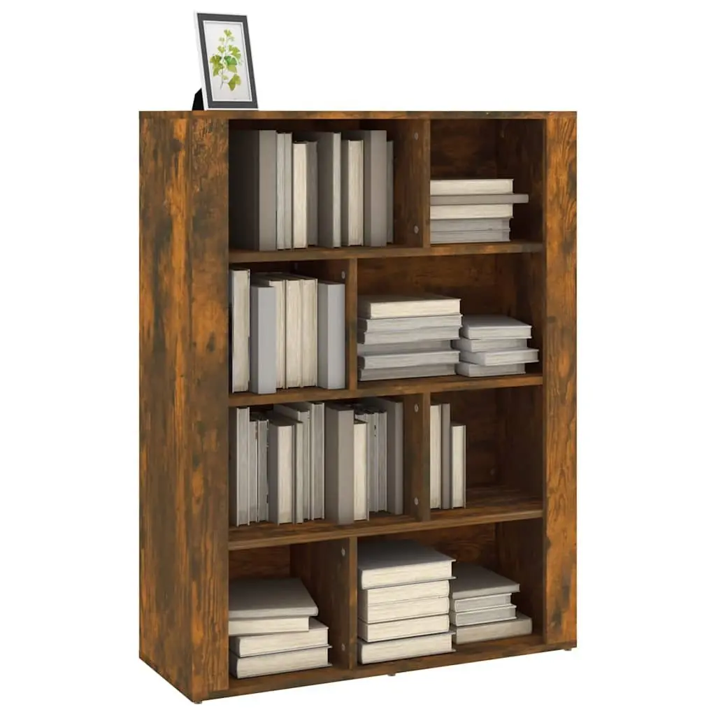 Sideboard Brown Engineered Wood Storage Cabinet with Compartments 80x30x106cm