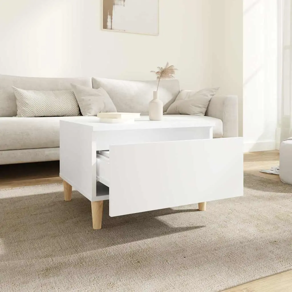 White End Table with Storage and Style