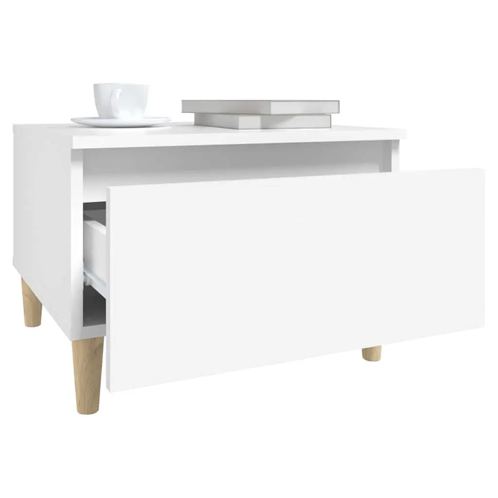 White End Table with Storage and Style