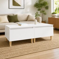 Your Ideal White Engineered Wood Side Tables with Drawers