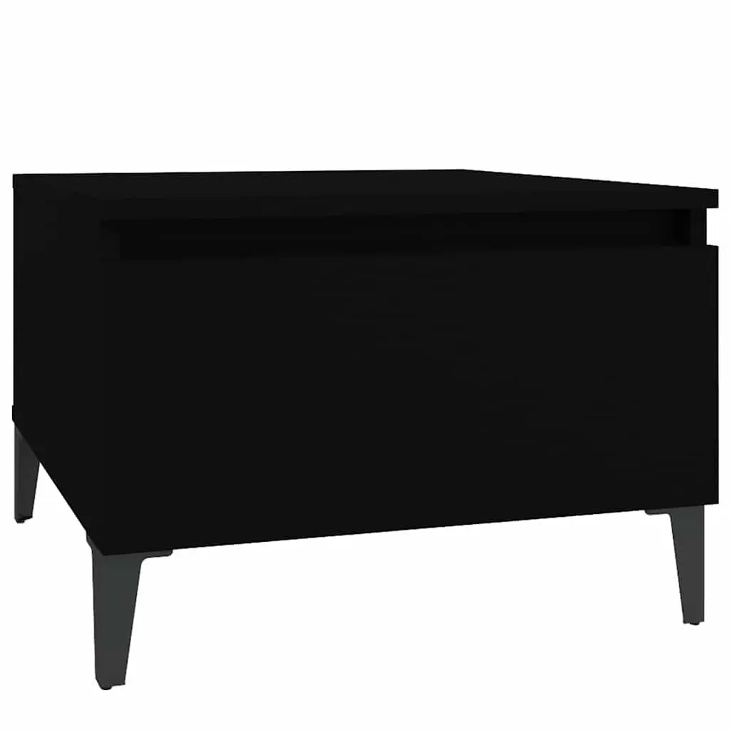 Black Side Tables with Storage Drawers