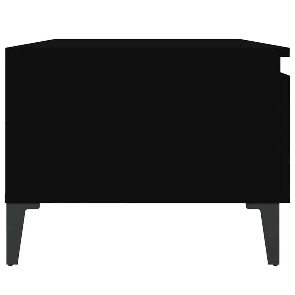 Black Side Tables with Storage Drawers