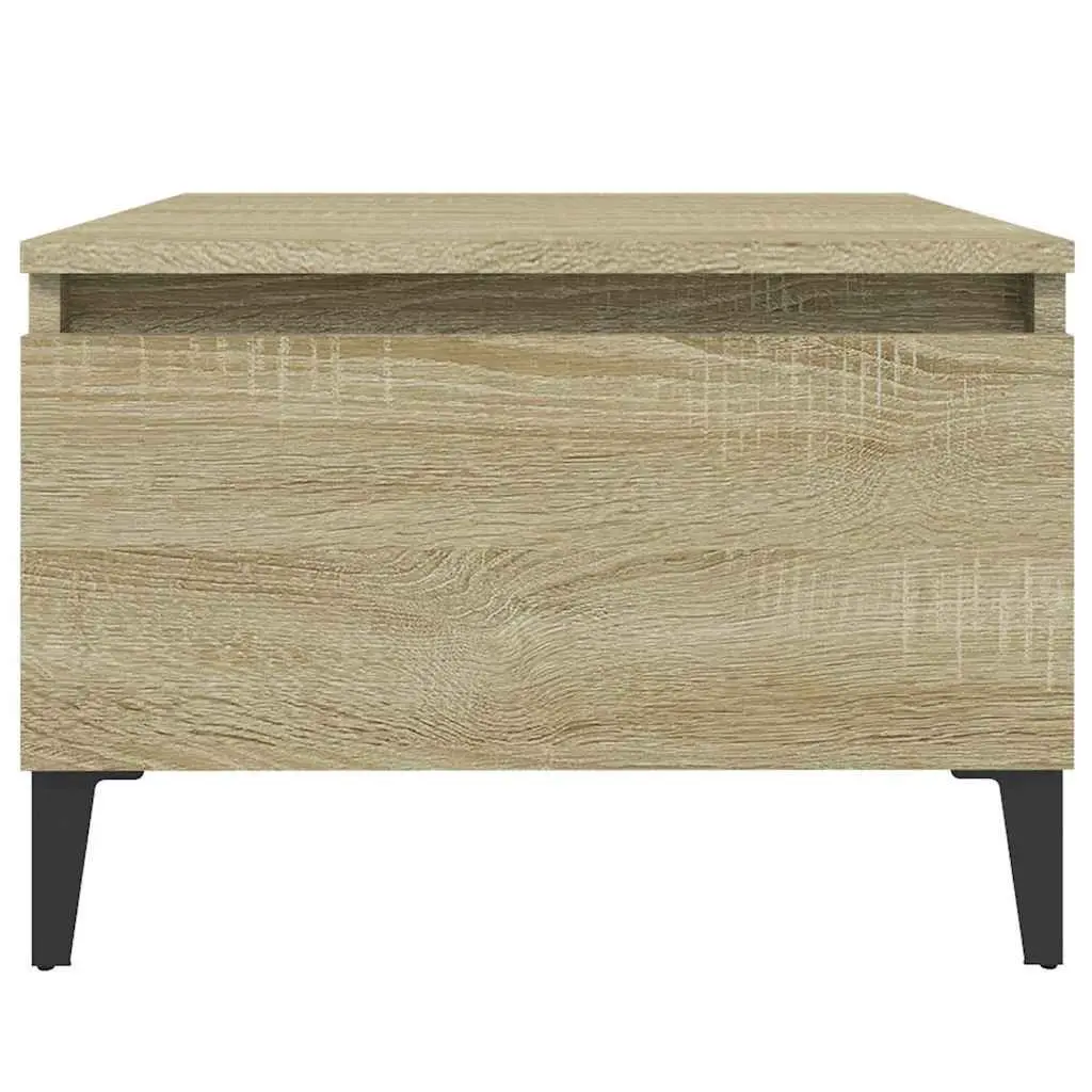 End Tables Brown Engineered Wood Side Tables with Drawer Storage 50W x 46D x 35H cm 2 Piece