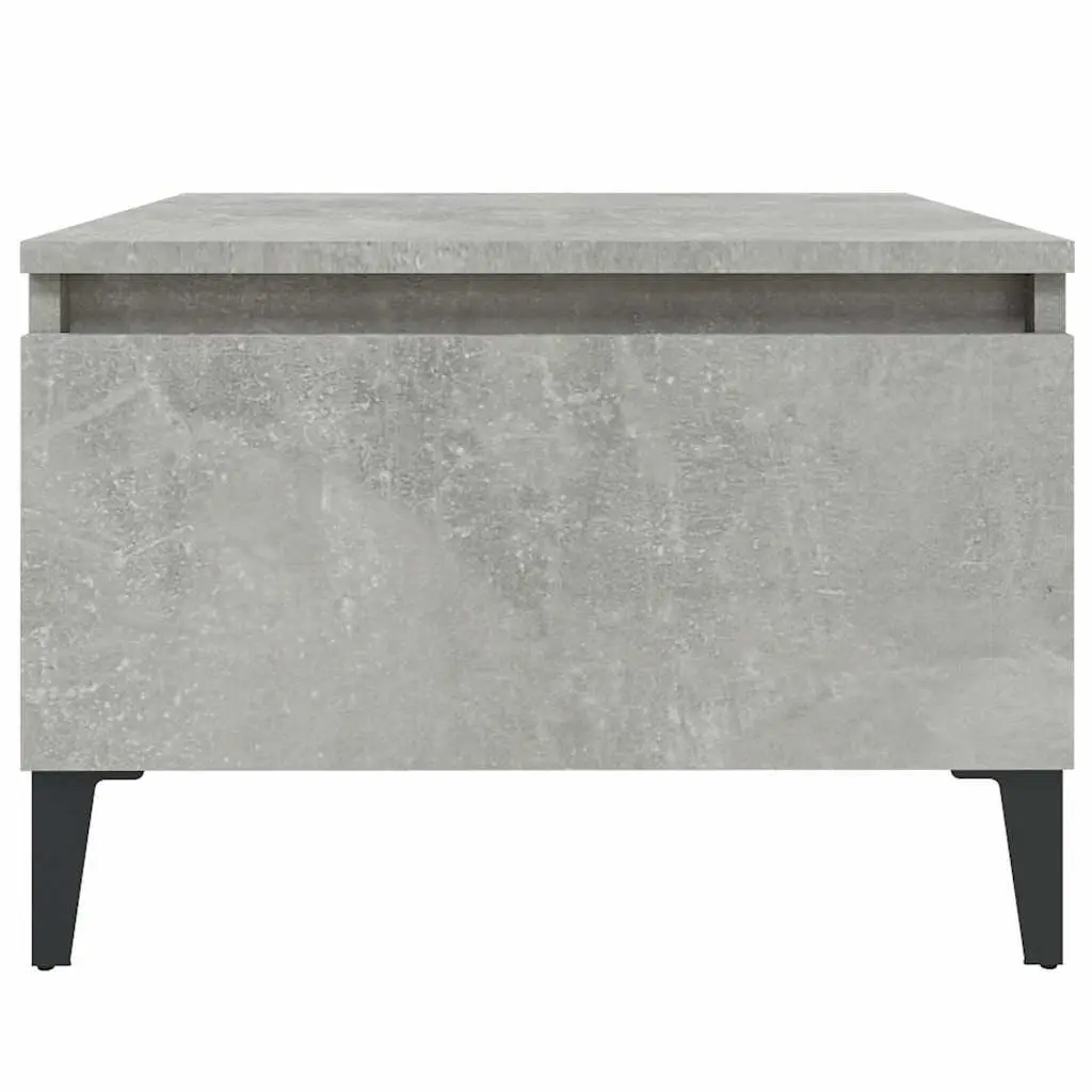 End Tables Grey Engineered Wood Accent Side Tables with Drawer Storage 50 x 46 x 35 cm