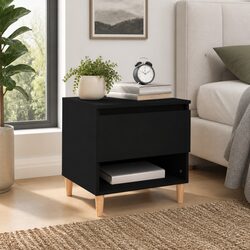 Your New Black Engineered Wood Nightstand Awaits