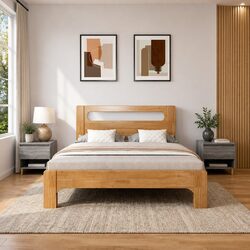 Bedside Tables 2 pcs Grey Sonoma 50x46x50 cm Engineered Wood Nightstands
