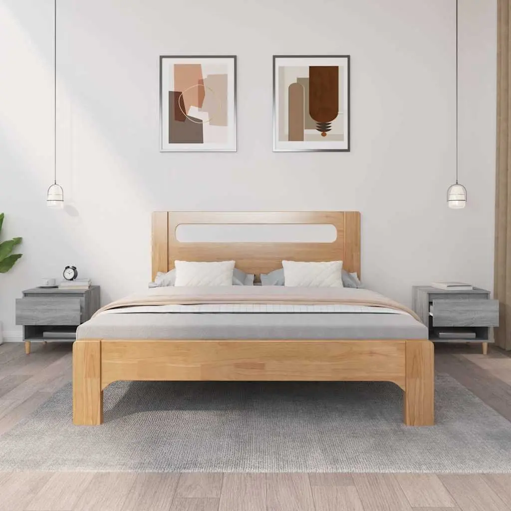 Bedside Tables Grey Sonoma 50x46x50 cm 2 pcs Engineered Wood Nightstands