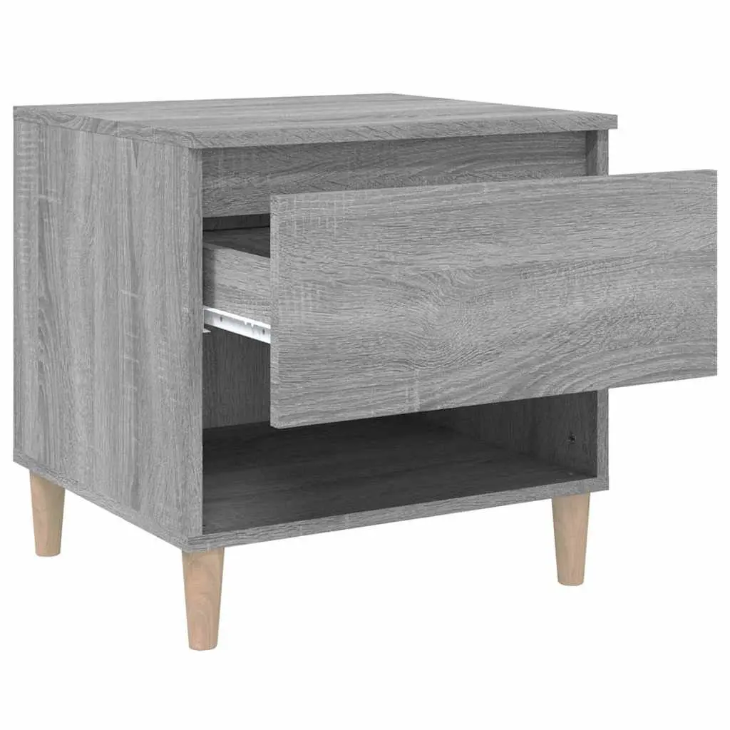 Bedside Tables Grey Sonoma 50x46x50 cm 2 pcs Engineered Wood Nightstands