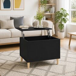 Your New Black Lift-Top Coffee Table with Hidden Storage