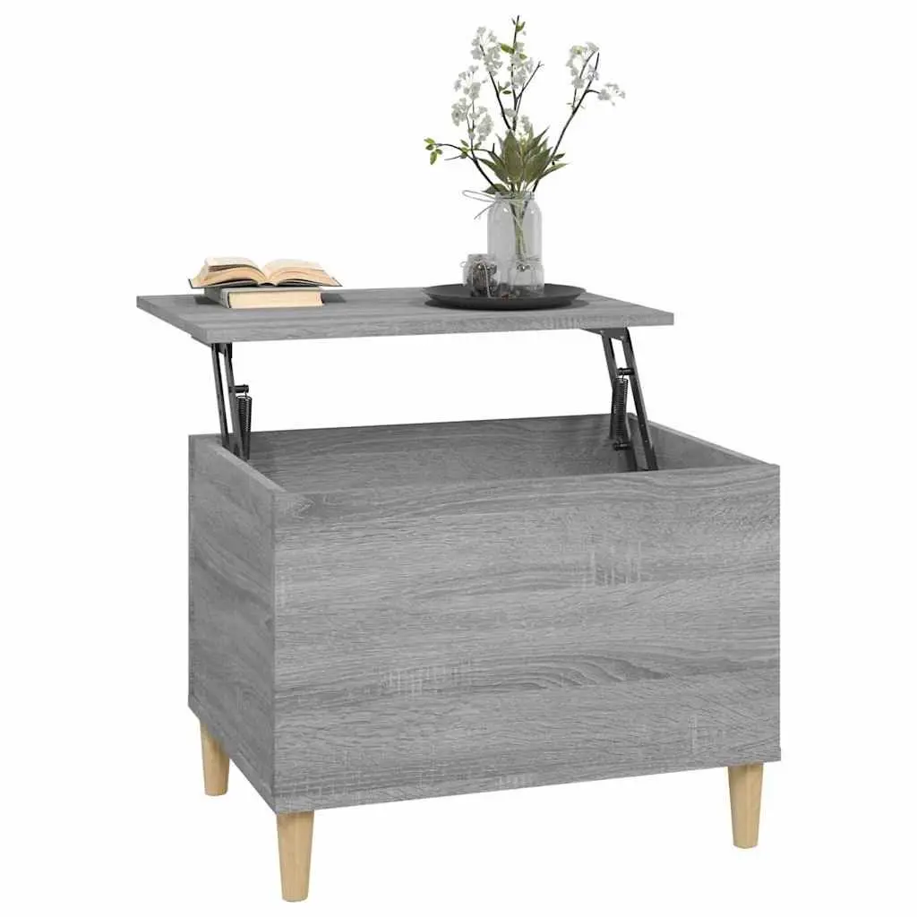 Coffee Table Lift-Top Grey Sonoma Engineered Wood 60 x 44.5 x 45 cm