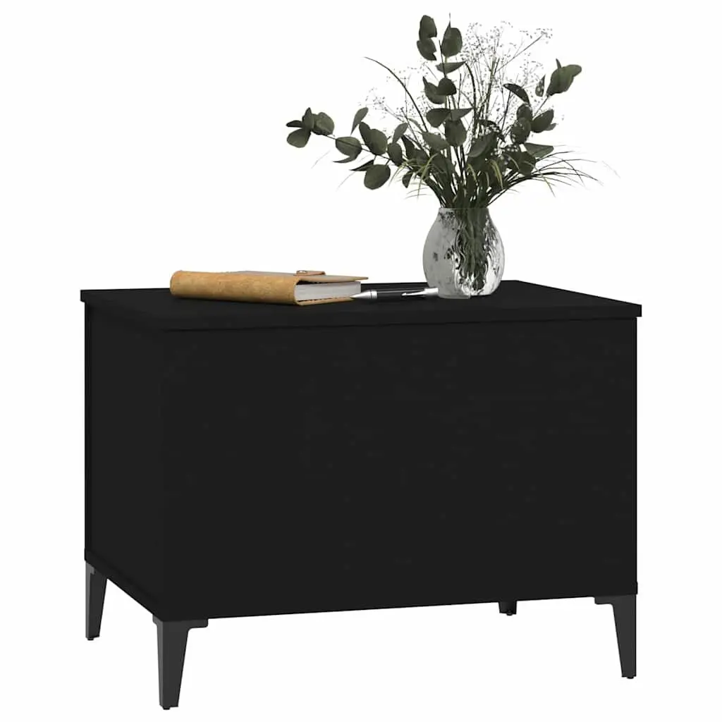 Lift-Top Coffee Table Black Modern Living Room Accent Storage Engineered Wood