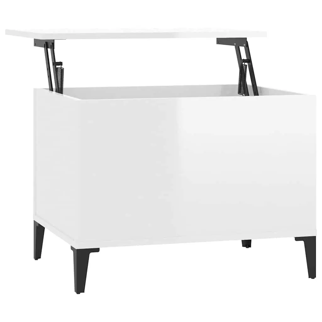 Coffee Table Lift Top Hidden Storage White 60x44.5x45 cm Engineered Wood