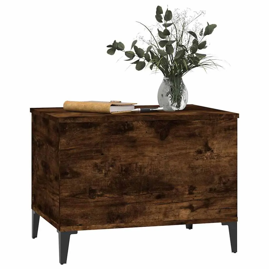 Lift-Top Coffee Table Smoked Oak Brown Engineered Wood 60 x 44.5 x 45 cm
