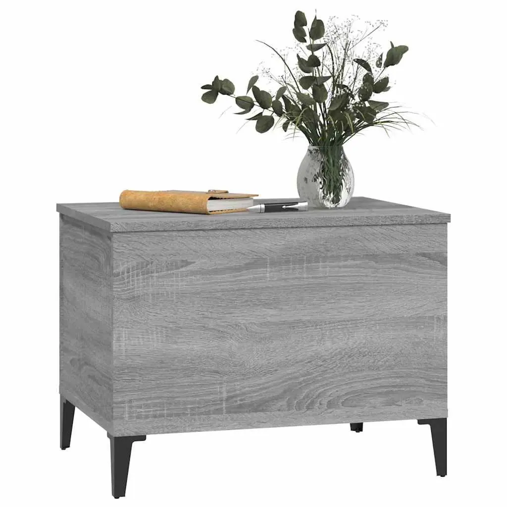 Lift-Top Coffee Table Grey Engineered Wood with Hidden Storage Compartment 60cm x 44.5cm x 45cm