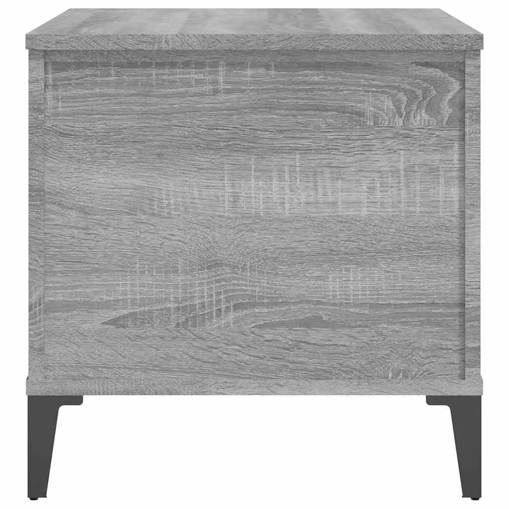 Lift-Top Coffee Table Grey Engineered Wood with Hidden Storage Compartment 60cm x 44.5cm x 45cm