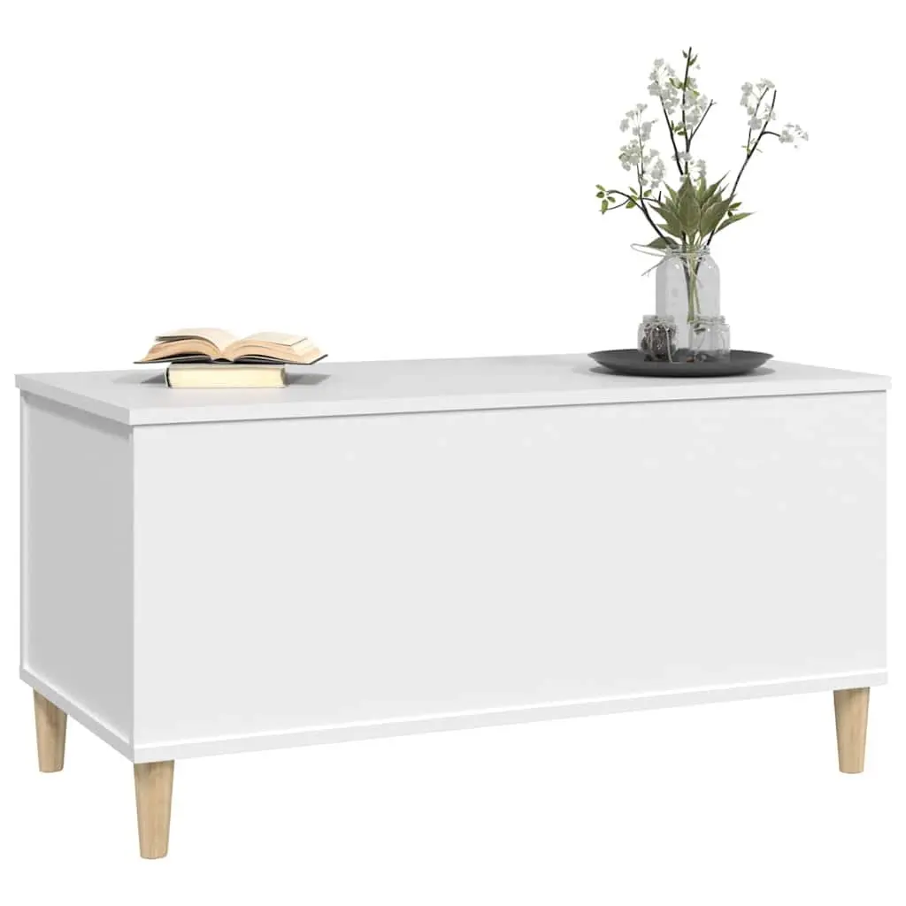 Lift-Top Coffee Table White Storage Compartment Living Room Furniture