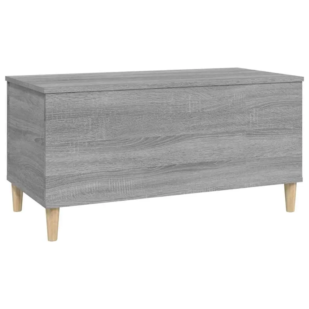 Lift-Top Coffee Table Grey Sonoma Engineered Wood Storage Compartment 90 x 44.5 x 45 cm