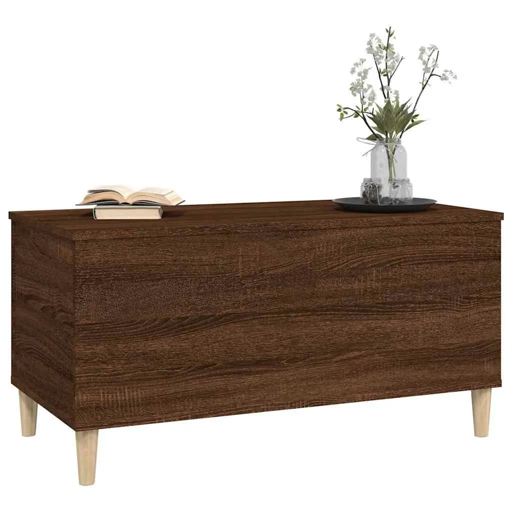 Coffee Table Lift-Top Brown Oak 90x44.5x45cm Engineered Wood Storage
