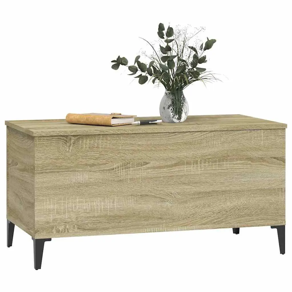 Coffee Table Lift Top Storage Brown Engineered Wood 90L x 44.5W x 45H cm
