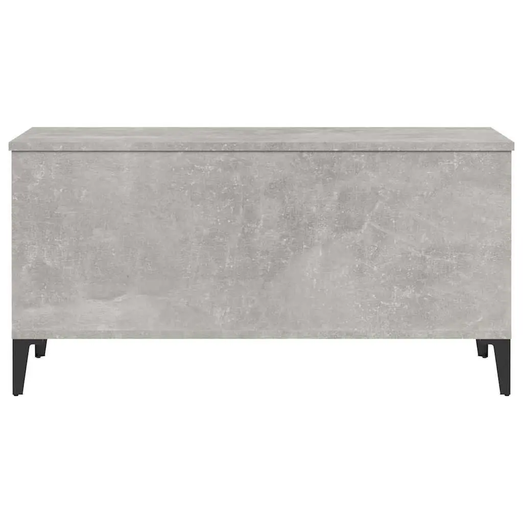 Lift-Top Coffee Table Grey Engineered Wood Storage Compartment Living Room