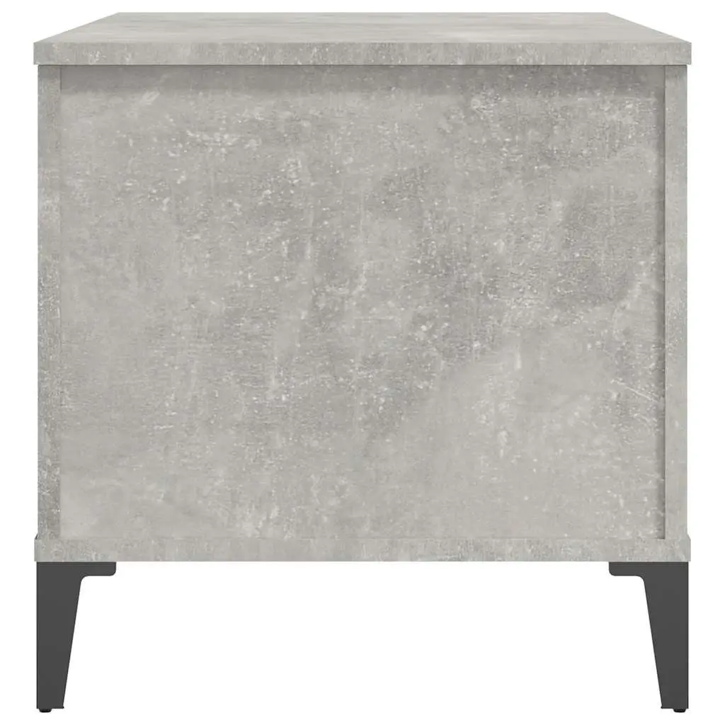 Lift-Top Coffee Table Grey Engineered Wood Storage Compartment Living Room