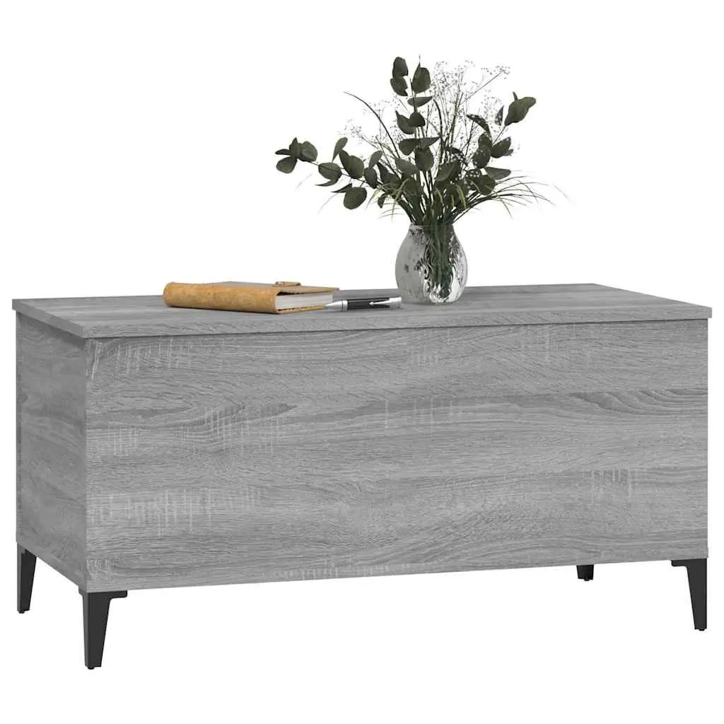 Lift-Top Coffee Table Grey Sonoma Engineered Wood Storage Compartment Living
