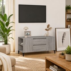 Your New Grey Sonoma TV Cabinet Awaits!