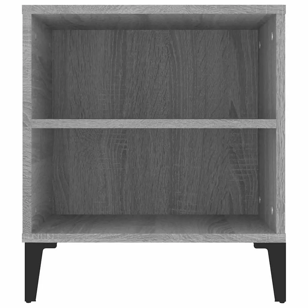 TV Cabinet Grey Sonoma Engineered Wood Industrial Style 102 x 44.5 x 50 cm 4 Compartments 2 Drawers