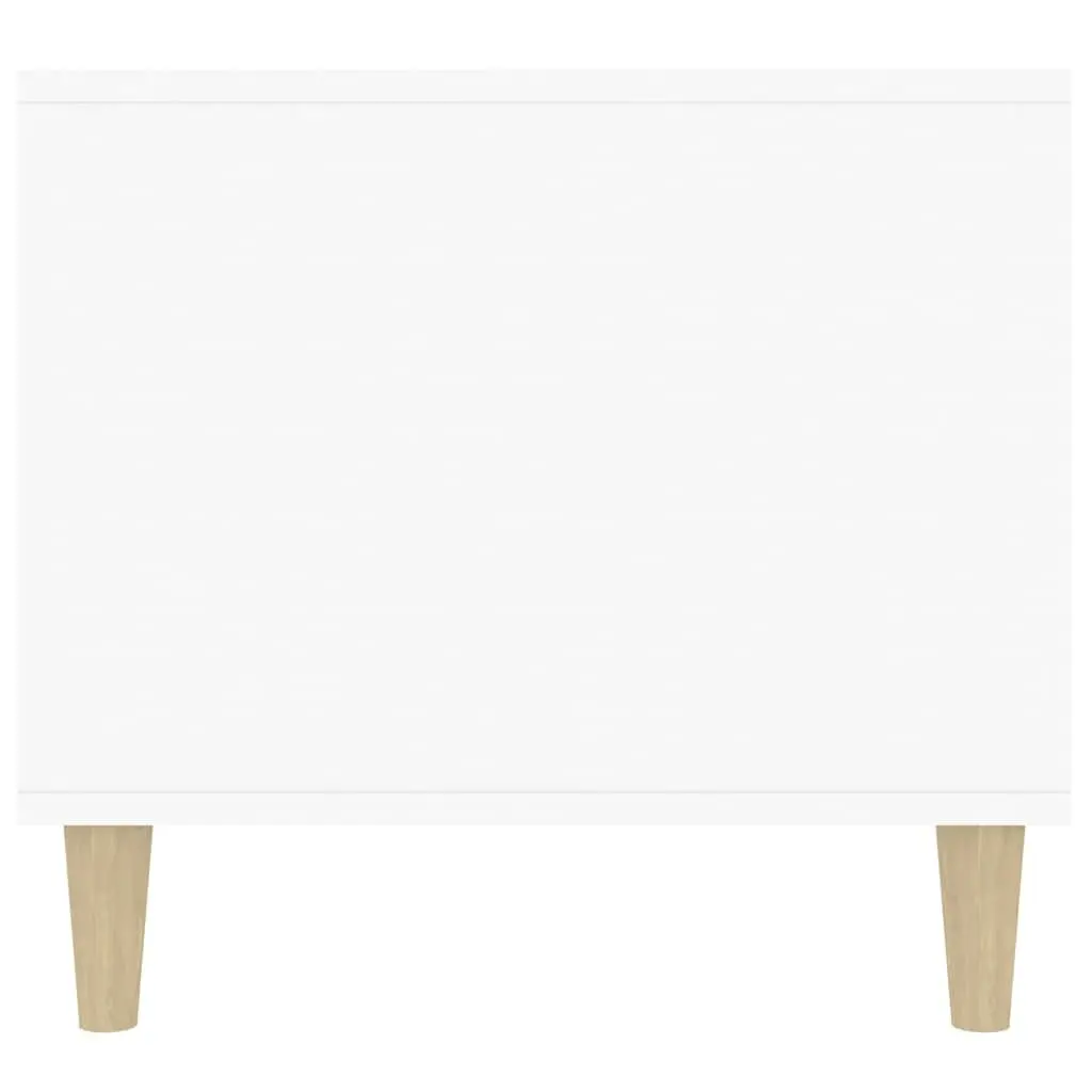 Coffee Table High Gloss White Open Shelves 1 Drawer Storage Engineered Wood