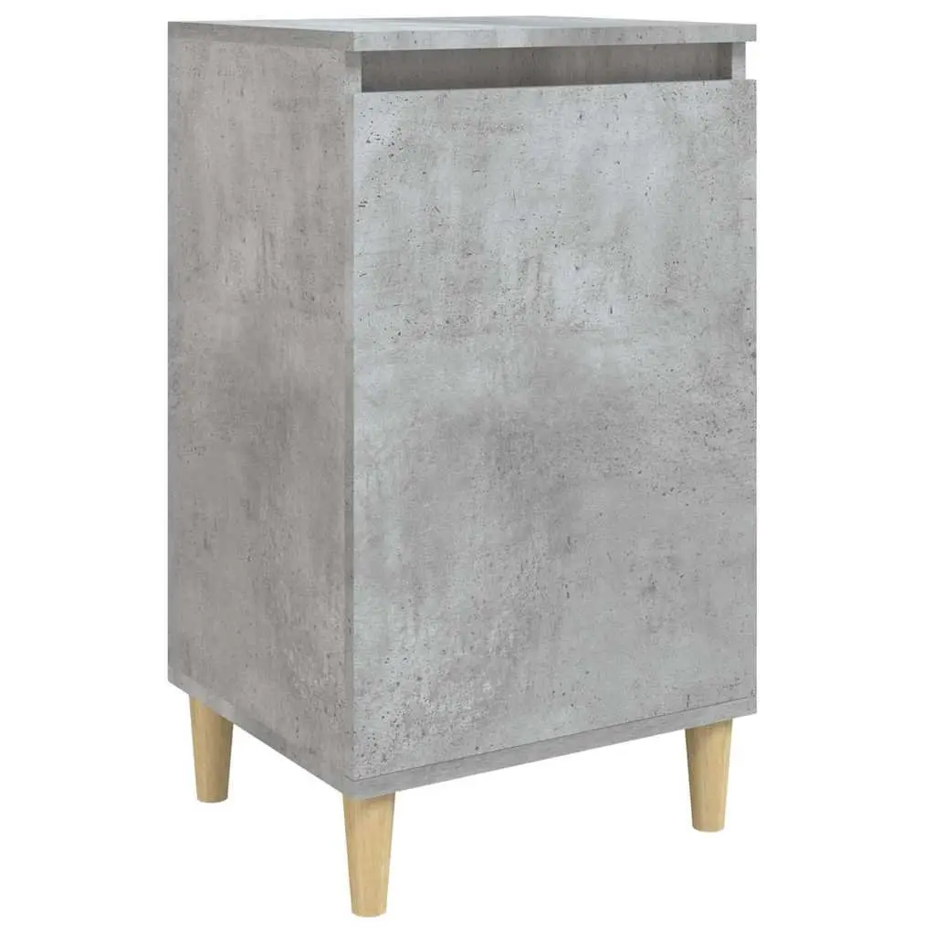 Bedside Cabinet Concrete Grey 40x35x70cm Storage Side Table