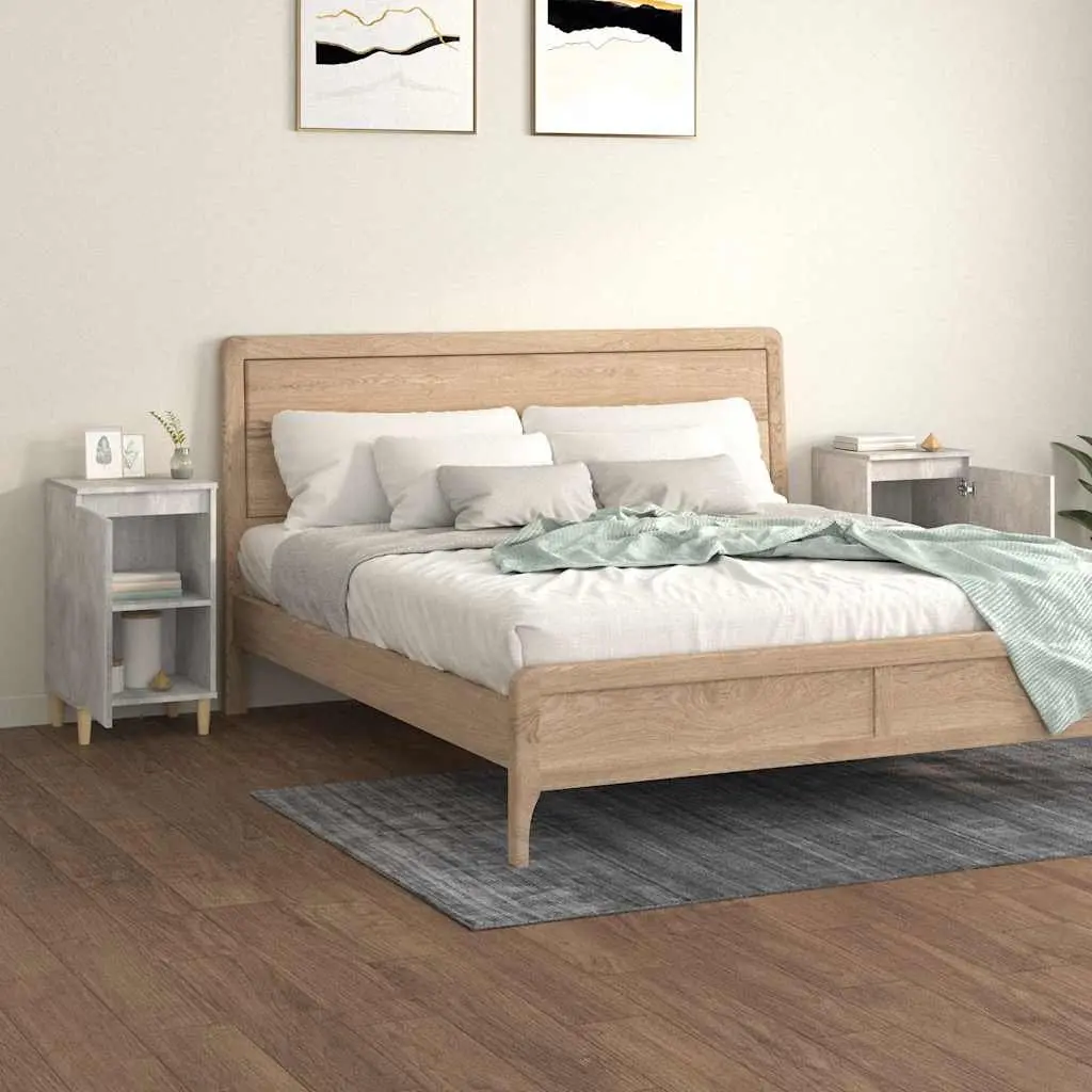 Grey Bedside Cabinets